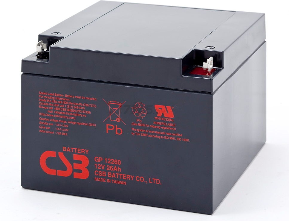 Аккумулятор для ИБП CSB GP 12260 - Фото 2