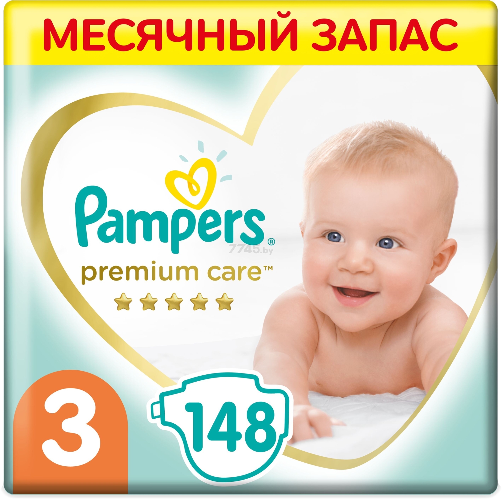 Подгузники PAMPERS Premium Care 3 Midi 6-10 кг 148 штук (8001841648828)