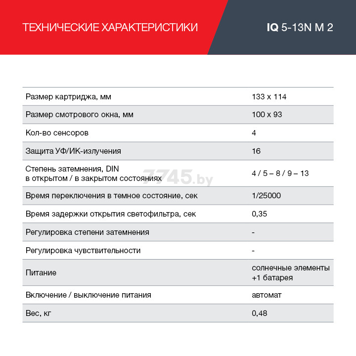 Маска сварочная хамелеон FUBAG IQ 5-13N M 2 (31535) - Фото 5