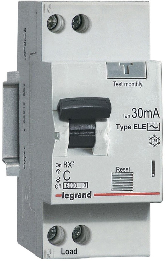 Дифавтомат LEGRAND RX3 1P+N C 16А 30мА 6кА (419399) - Фото 3