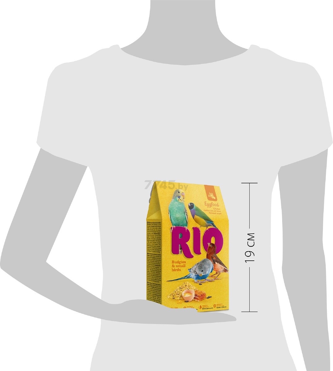 Корм для волнистых попугаев RIO Яичный 0,25 кг (4602533786466) - Фото 3
