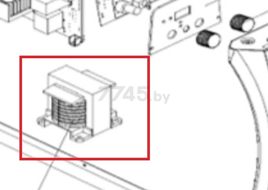 Трансформатор для сварочного аппарата SOLARIS MMA-251 (20070250296)