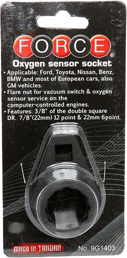 Съемник лямбда-зонда 22 мм 3/8" FORCE (9G1403) - Фото 3
