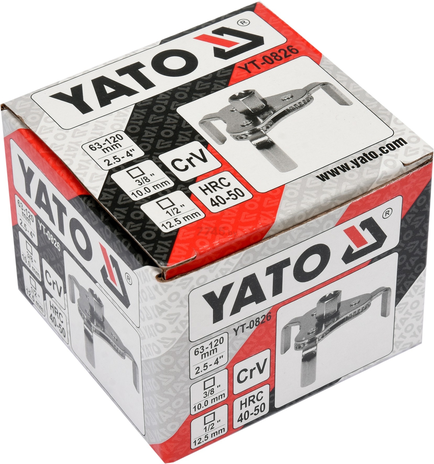 Съемник масляного фильтра 63-120 мм YATO (YT-0826) - Фото 3