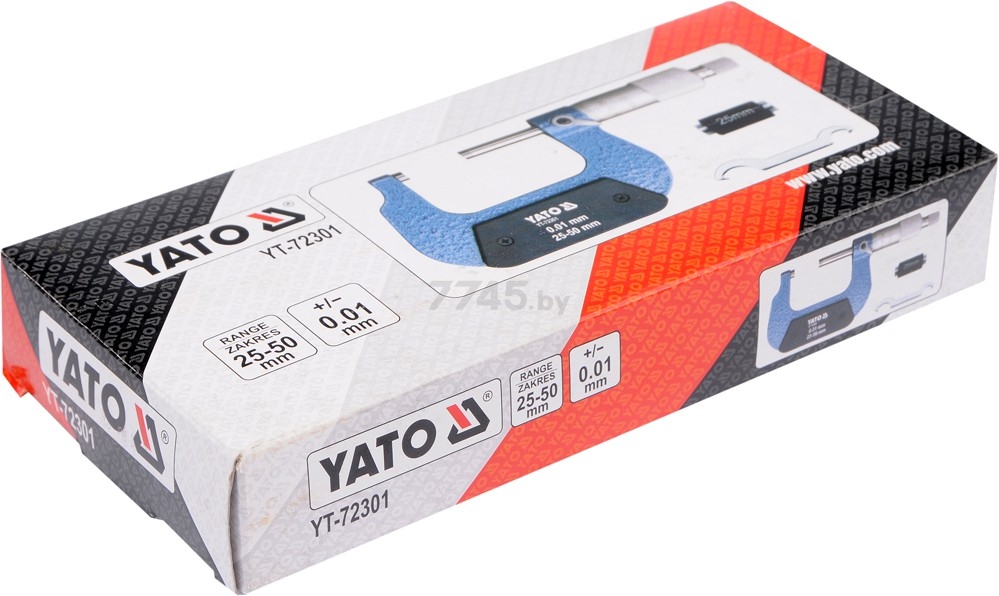 Микрометр YATO 25-50 мм (YT-72301) - Фото 4