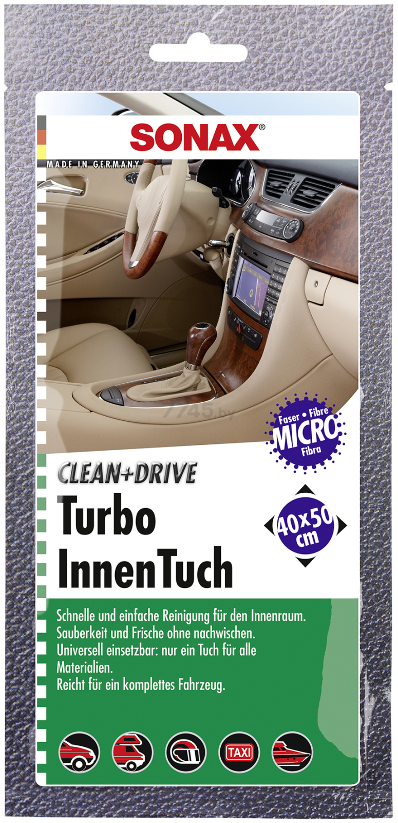 Салфетка для автомобиля SONAX Turbo InnenTuch (413000)