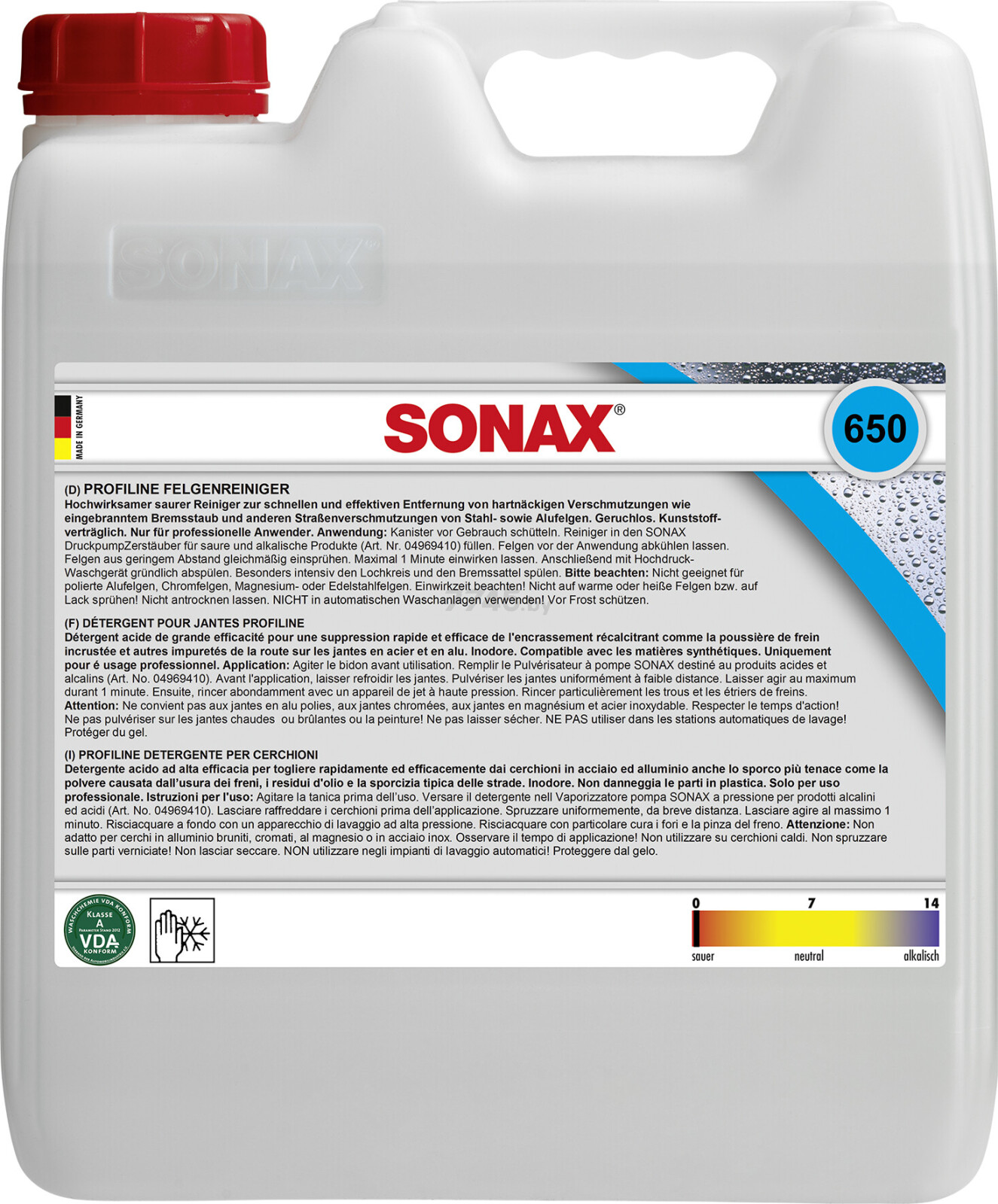 Очиститель дисков SONAX Profiline Wheel Rim Cleaner 10 л (650600)