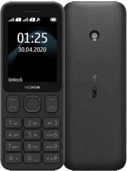 Мобильный телефон NOKIA 125 Dual SIM черный (16GMNB01A17)