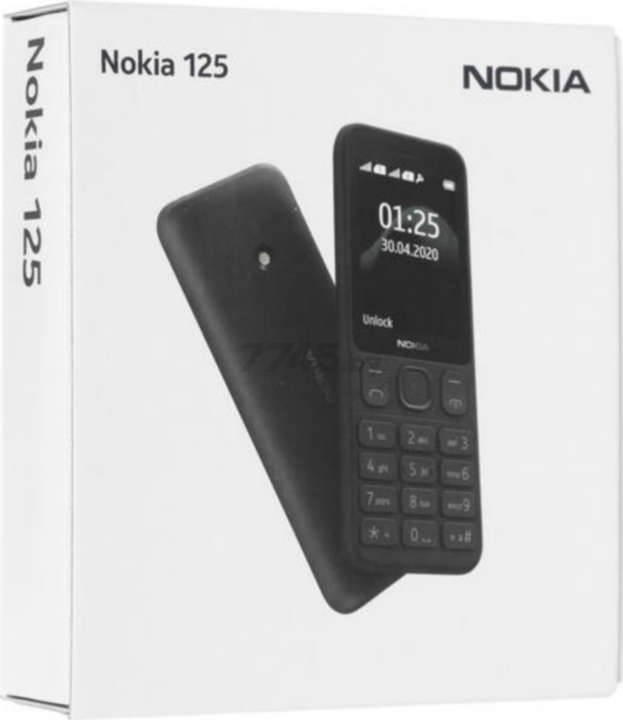 Мобильный телефон NOKIA 125 Dual SIM черный (16GMNB01A17) - Фото 11