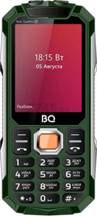 Мобильный телефон BQ Tank Quattro Power (BQ-2817) зеленый - Фото 2