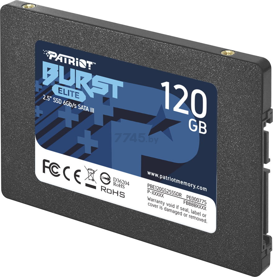 SSD диск Patriot Burst Elite 120GB (PBE120GS25SSDR) - Фото 2