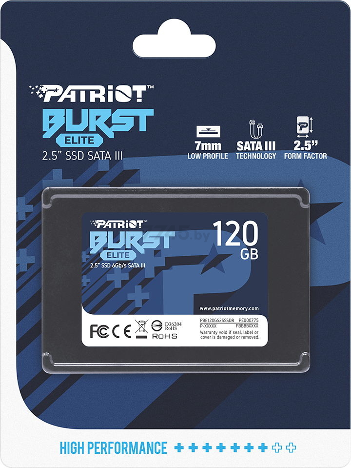 SSD диск Patriot Burst Elite 120GB (PBE120GS25SSDR) - Фото 6