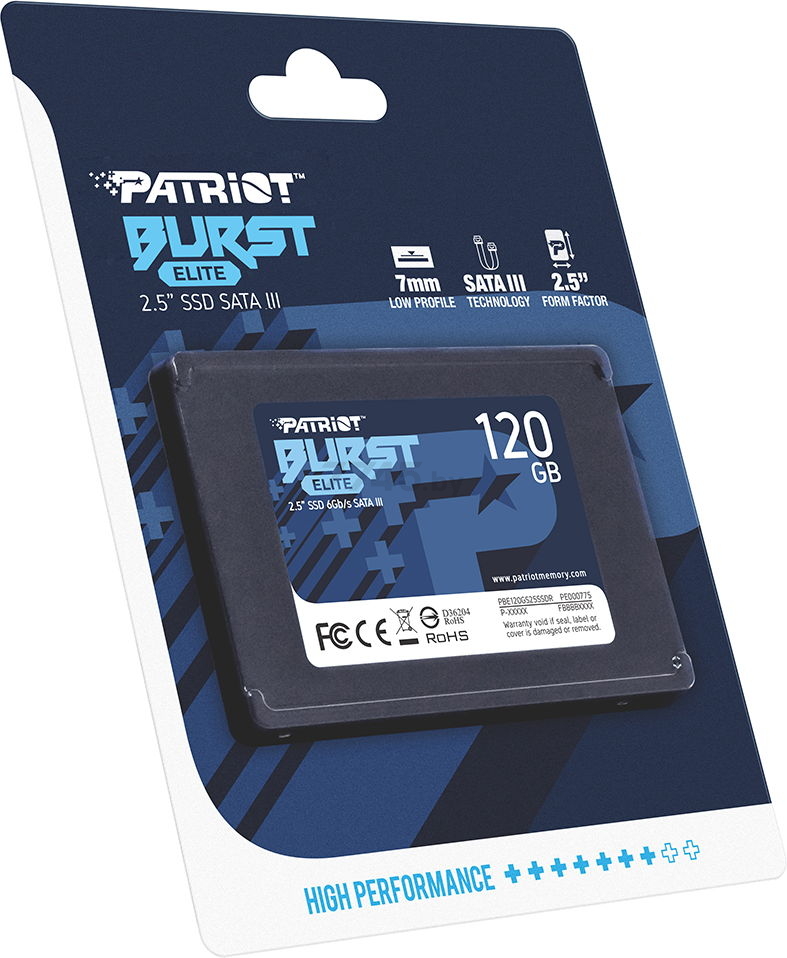 SSD диск Patriot Burst Elite 120GB (PBE120GS25SSDR) - Фото 7