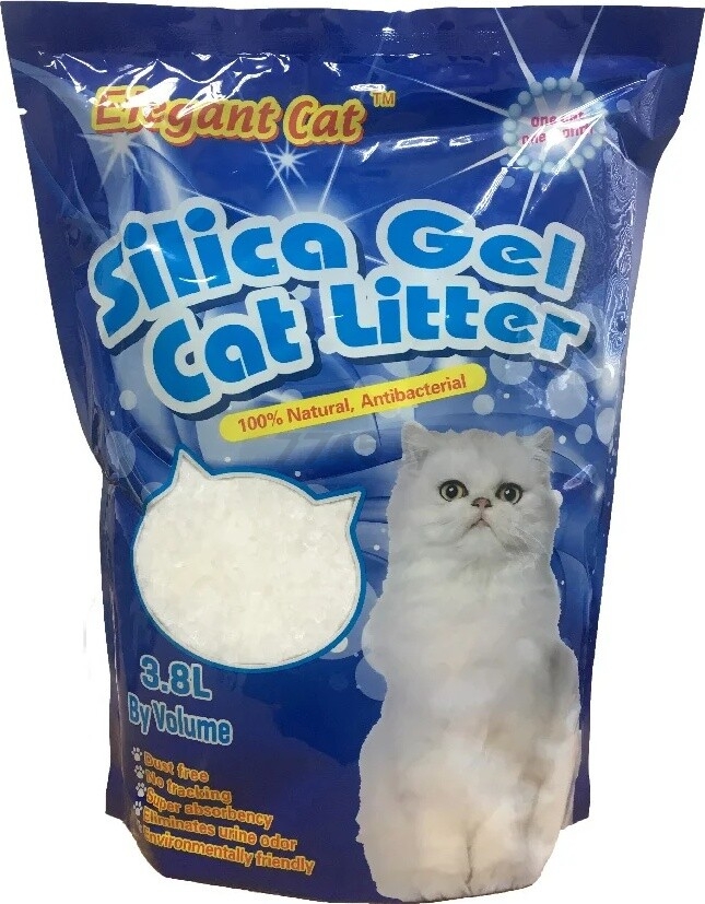 Наполнитель для туалета силикагелевый впитывающий ELEGANT CAT Звездный песок 3,8 л, 1,5 кг (6933846288339)