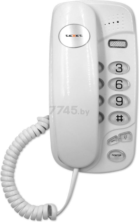 Телефон домашний проводной TEXET TX-238 White - Фото 2