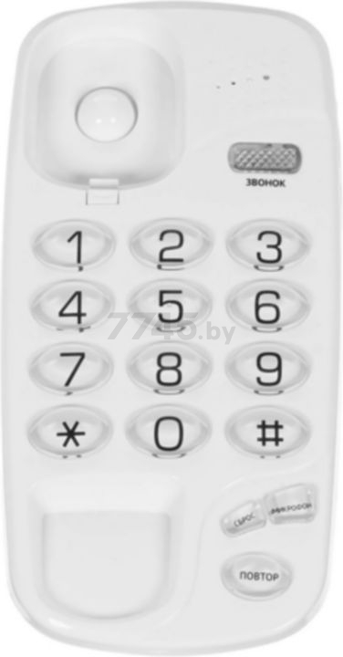 Телефон домашний проводной TEXET TX-238 White - Фото 7