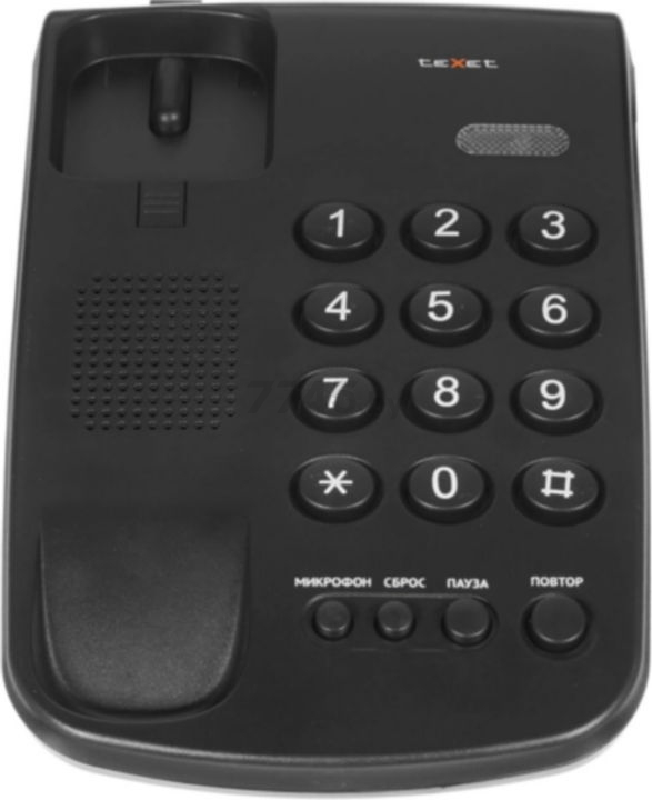 Телефон домашний проводной TEXET TX-241 Black - Фото 5