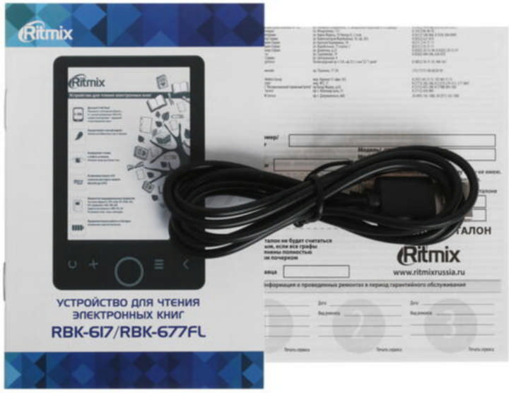 Электронная книга RITMIX RBK-617 (RBK-617-BLACK) - Фото 7