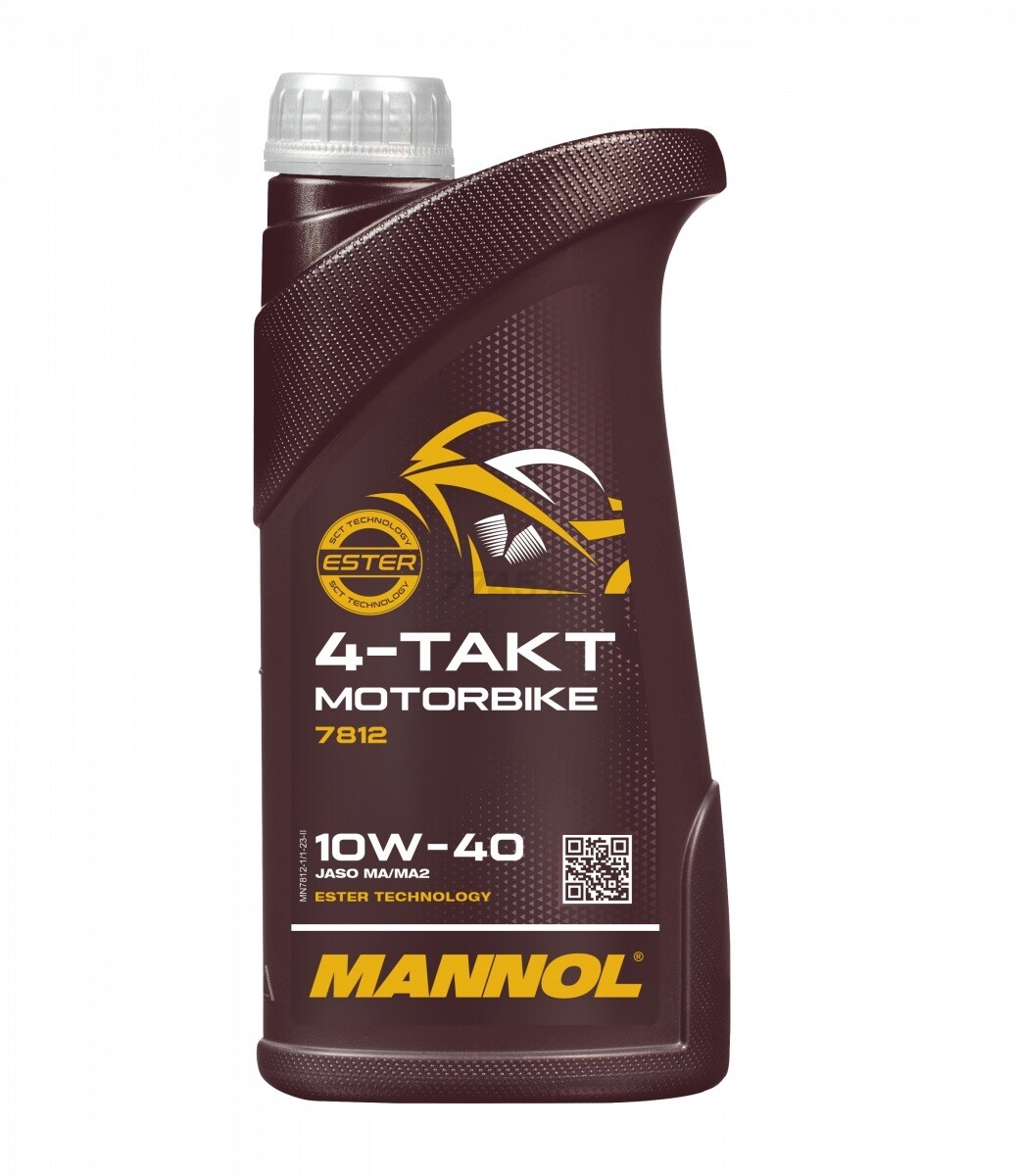 Масло четырехтактное 10W40 синтетическое MANNOL Motorbike 4-Takt 1 л (99226)