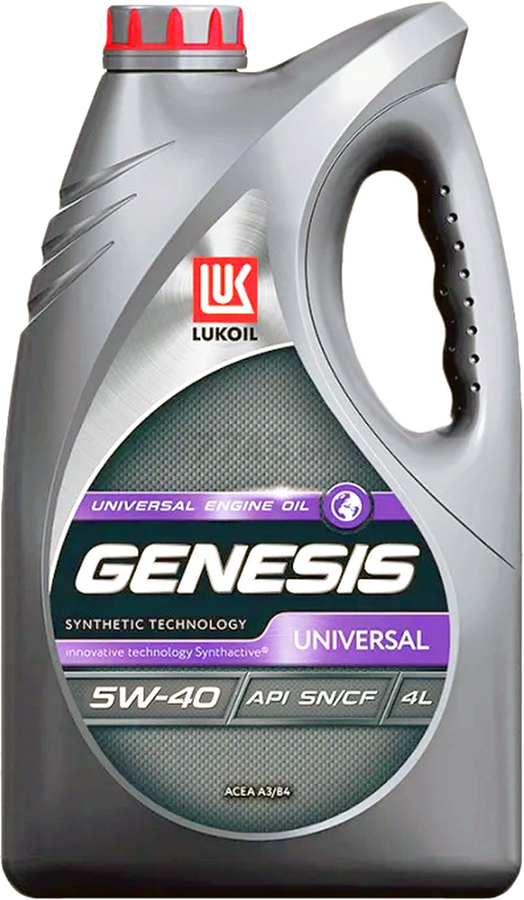 Моторное масло 5W40 полусинтетическое ЛУКОЙЛ Genesis Universal 4 л (3148631)