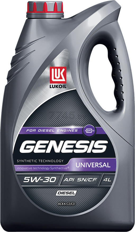 Моторное масло 5W30 синтетическое ЛУКОЙЛ Genesis Universal Diesel 4 л (3173872)