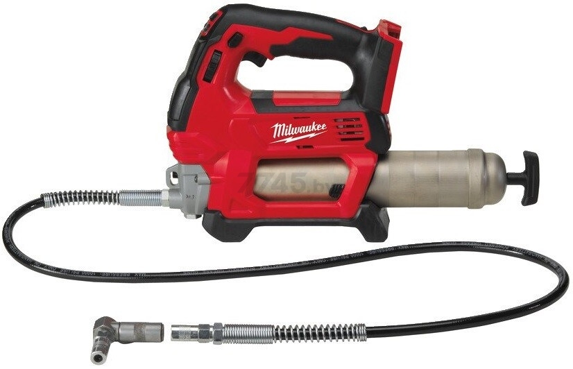 Шприц для смазки аккумуляторный MILWAUKEE M18 GG-201C (4933440490) - Фото 4