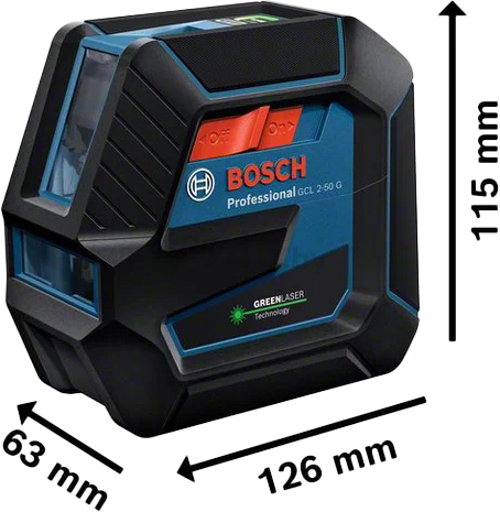Уровень лазерный BOSCH GCL 2-50 G Professional (0601066M00) - Фото 3