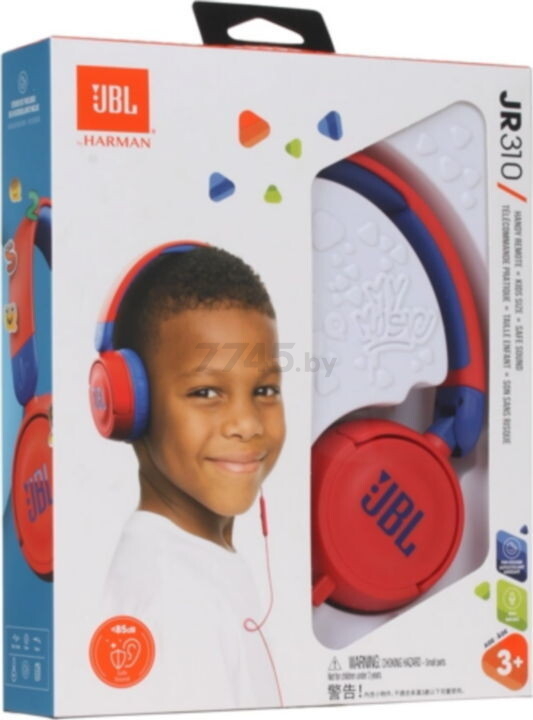 Наушники-гарнитура JBL JR 310 Red - Фото 7