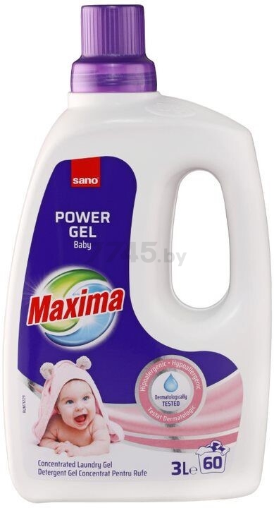 Гель для стирки детского белья SANO Maxima Power Gel Baby концентрат 3 л (2992188)