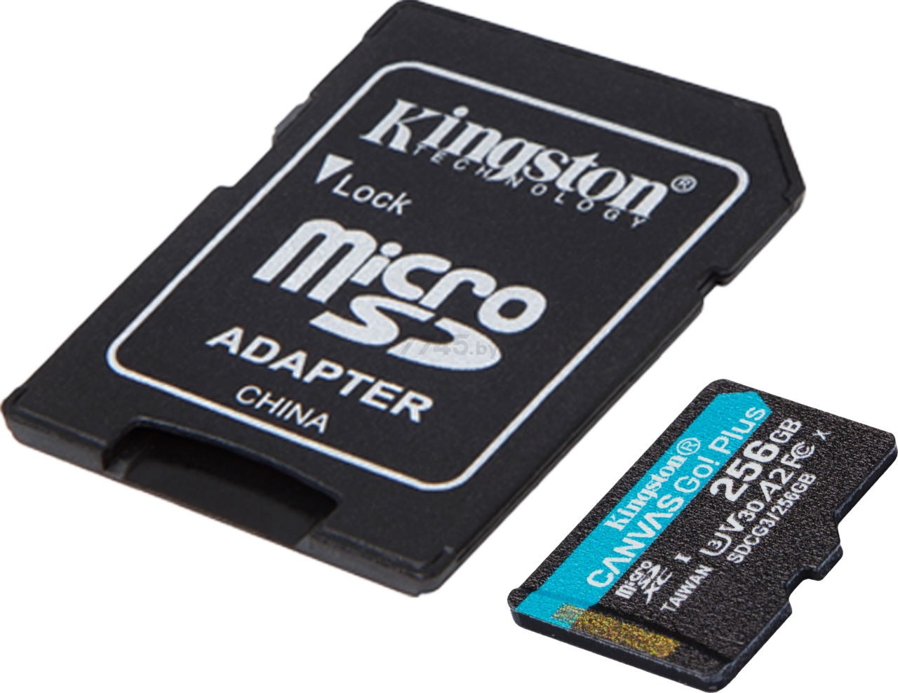 Карта памяти KINGSTON Canvas Go! Plus microSDXC 256Gb с адаптером SD (SDCG3/256GB) - Фото 2