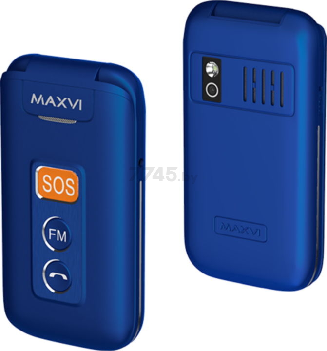 Мобильный телефон MAXVI E5 Blue - Фото 2