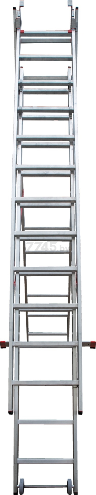 Лестница алюминиевая трехсекционная 796 см НОВАЯ ВЫСОТА NV5230 (5230312) - Фото 18
