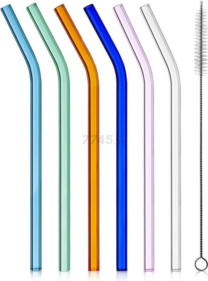 Трубочки для коктейля WALMER Cocktail Color 6 штук (W30027028)