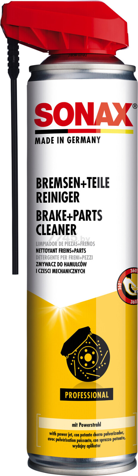 Очиститель тормозов SONAX Brake + Parts Cleaner 400 мл (483300)