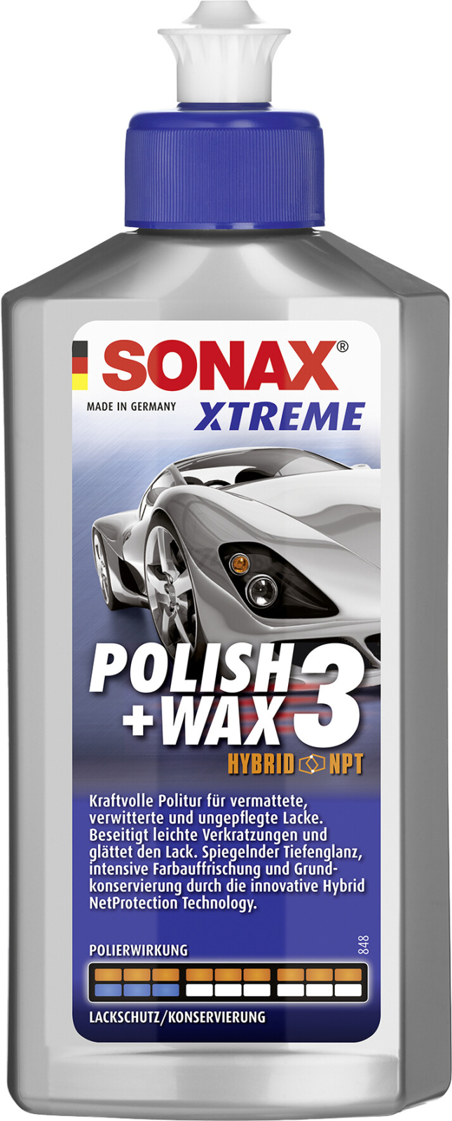 Полироль SONAX Xtreme Polish+Wax 3 250 мл (202100)