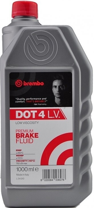 Тормозная жидкость BREMBO DOT 4 LV 1 л (L04210)