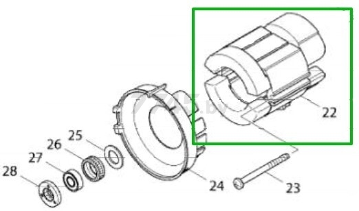 Статор для пилы циркулярной MAKITA HS7100 (525854-9)