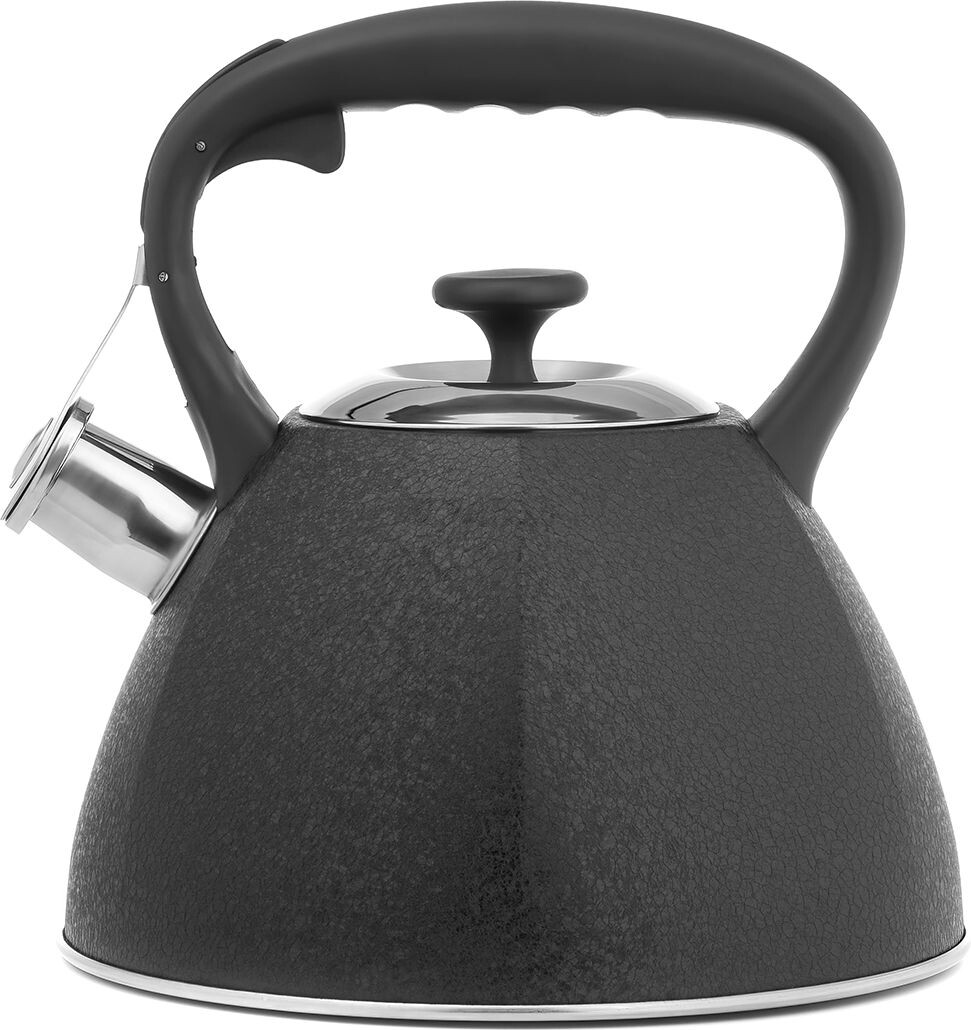 Чайник со свистком 3 л LARA LR00-72 черный (36060)