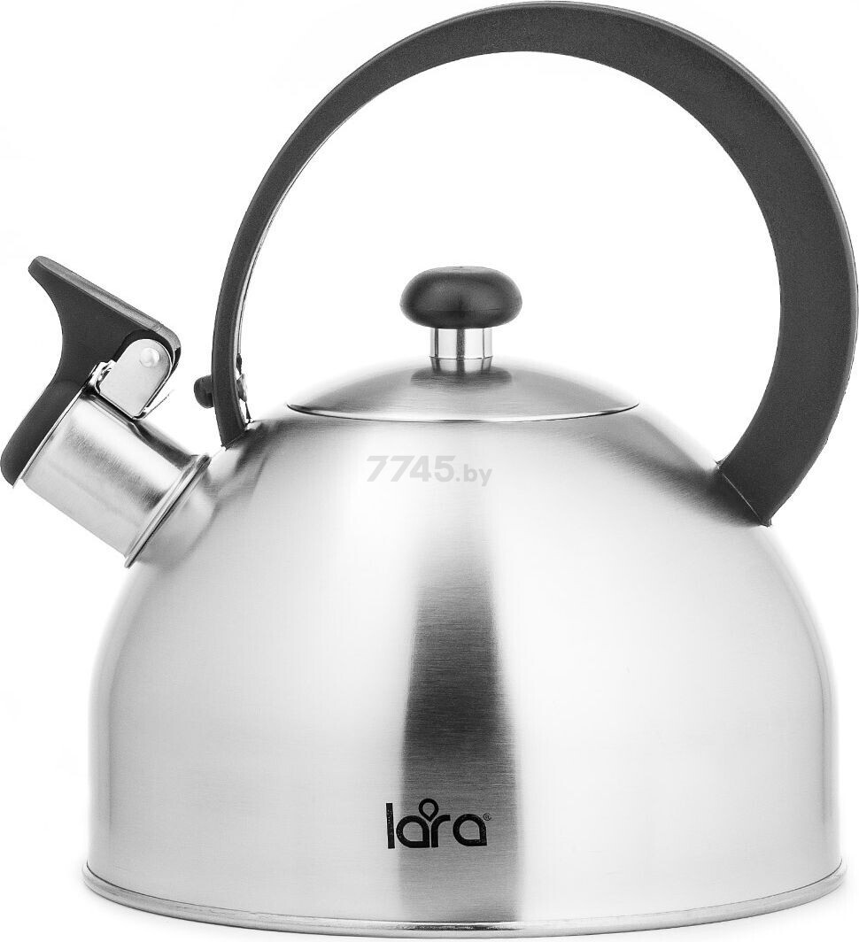Чайник со свистком 2,5 л LARA LR00-65 серебристый матовый (30635) - Фото 2