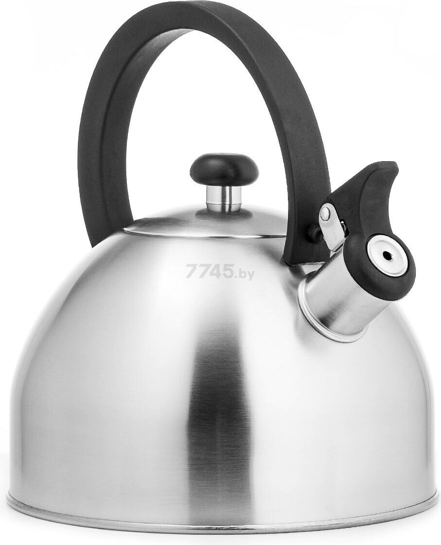 Чайник со свистком 2,5 л LARA LR00-65 серебристый матовый (30635) - Фото 3