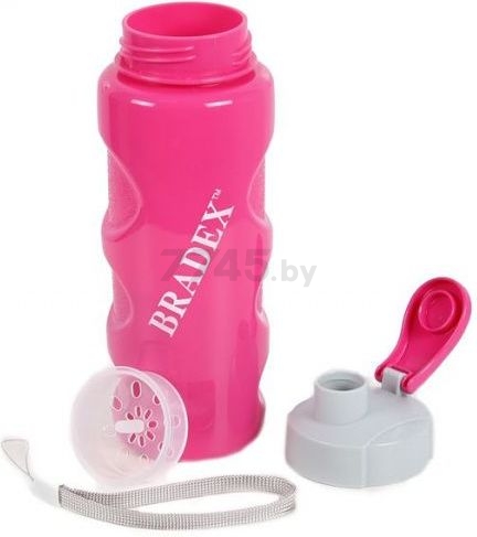 Бутылка для воды 0,5 л BRADEX Ивиа розовый (SF 0439) - Фото 3