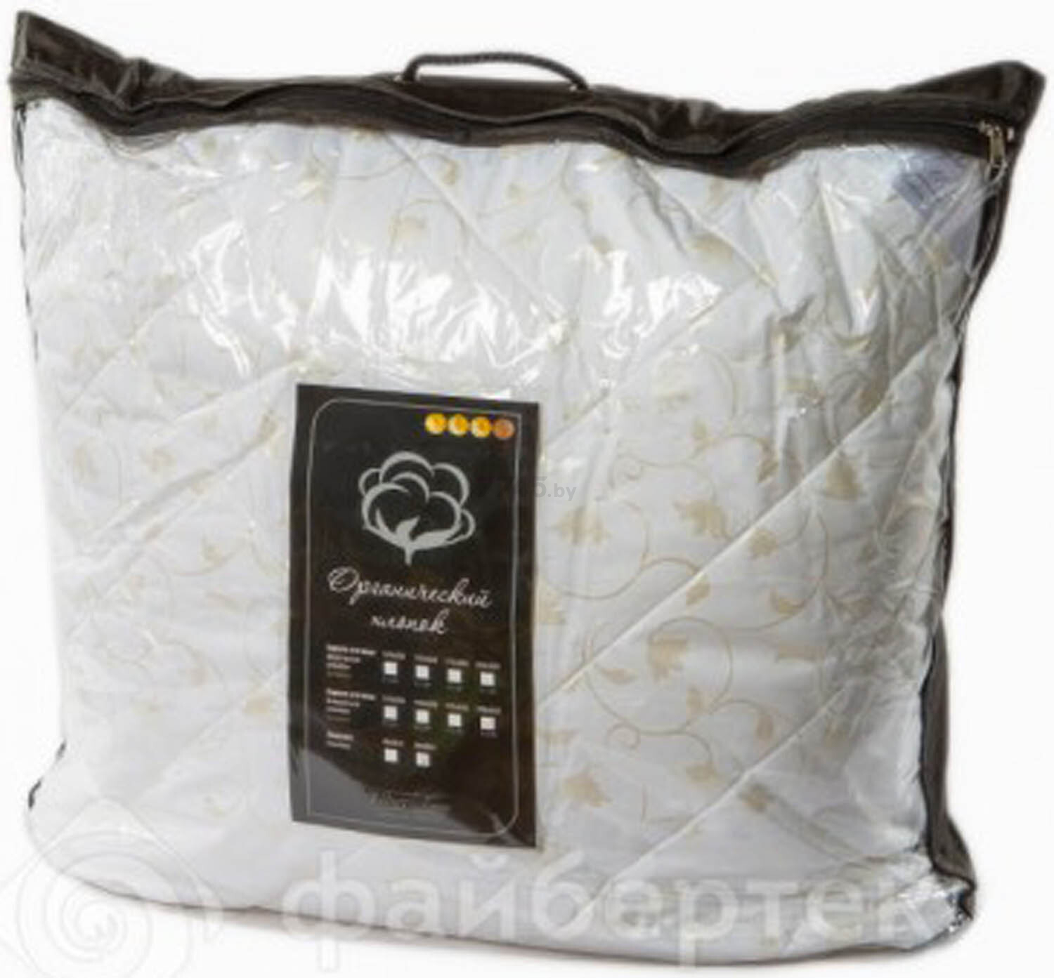Подушка для сна ФАЙБЕРТЕК Органический хлопок 68х68 см (6868.К) - Фото 2