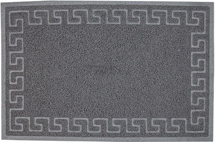 Коврик придверный пористый PERFECTO LINEA 38х58 см Орнамент серый (22-338583)