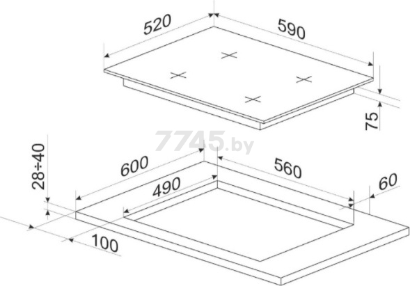 Панель варочная газовая HANSA BHKS610505 - Фото 3