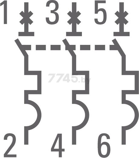 Автоматический выключатель EKF PROxima ВА 47-63 3P 25А C 4,5кA (mcb4763-3-25C-pro) - Фото 4
