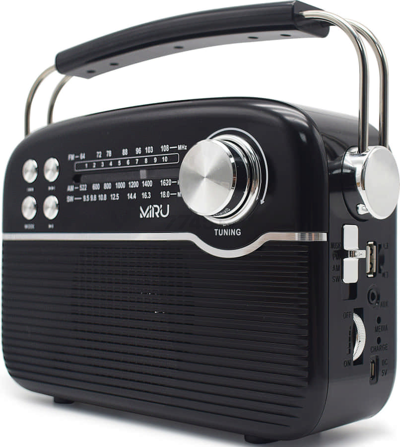 Радиоприемник MIRU SR-1023 черный - Фото 3