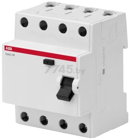 УЗО ABB Basic M 4P 25А тип AC 30мА (BMF41425)