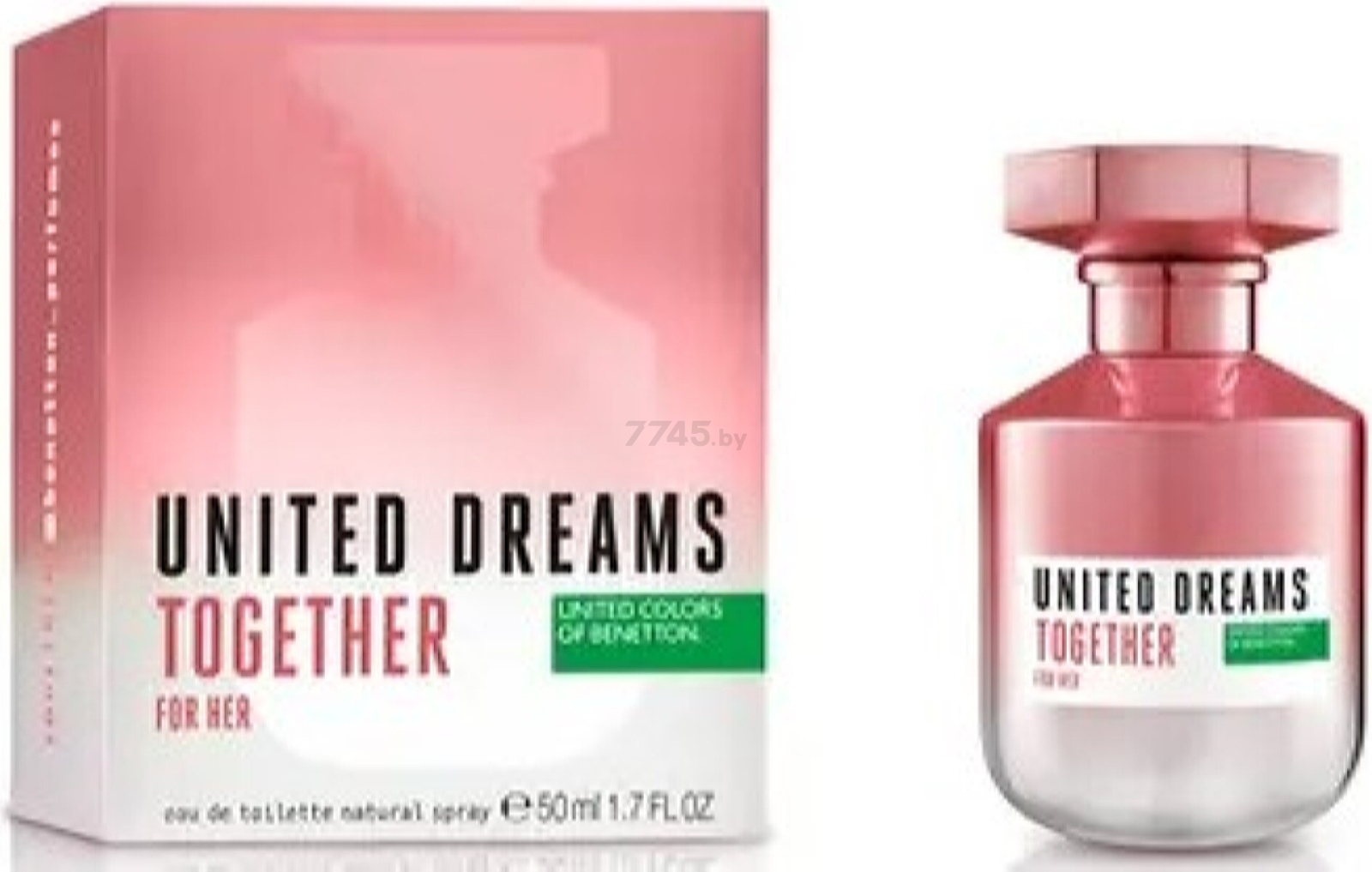 Туалетная вода женская BENETTON United Dreams Together for HER для женщин 50 мл (8433982016578)