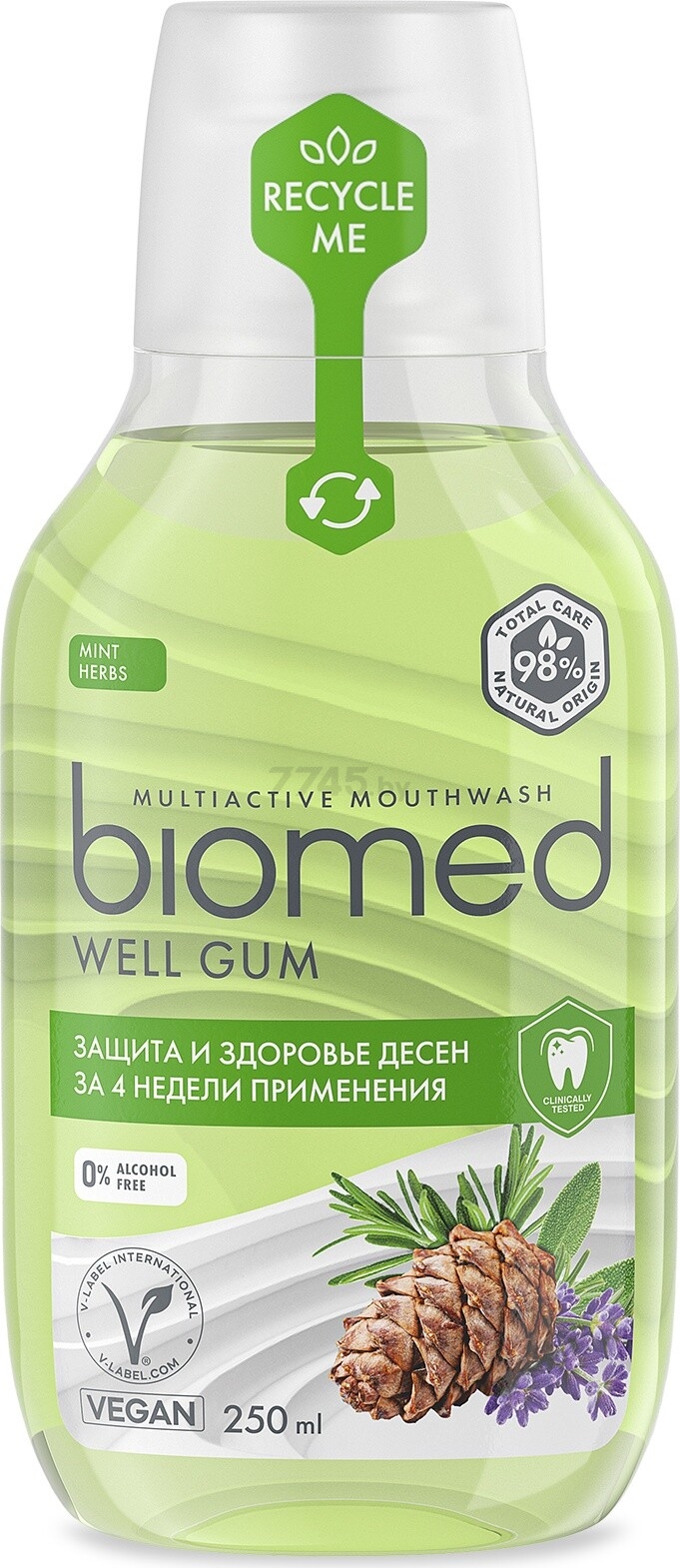 Ополаскиватель для полости рта BIOMED Well Gum 250 мл (7640168931643)