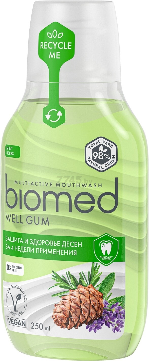 Ополаскиватель для полости рта BIOMED Well Gum 250 мл (7640168931643) - Фото 5